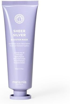 Maria Nila Sheer Silver Booster Mask – Neutralises Brassy Tones 50 ml