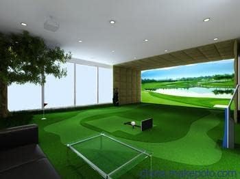 Golf Simulator for Home, 4 Sizes, Indoor Golf Simulator for Home & Commercial USE, Includes HD Impact Screen, Suitable for USE with All Golf Launch Monitors for Golf Training