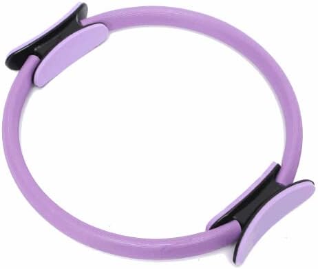Pilates Ring Magic Exercise Circle Dual Grip Yoga Pilates Ring Resistance Circle Pelvic Floor Muscle Training Full Body Toning Sculpting Inner/Outer Thighs Weight Loss