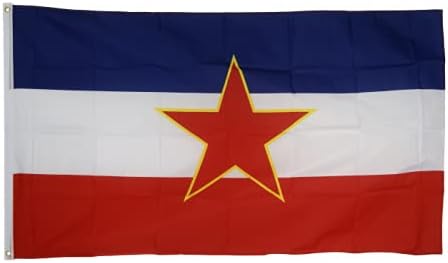 Flaggenfritze Yugoslavia Flag Old + Free Sticker