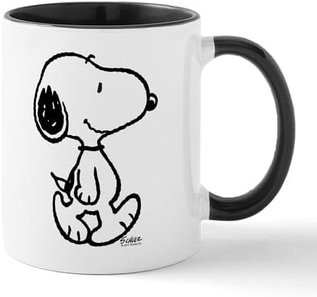 CafePress Peanuts Snoopy Mugs 11 oz (325 ml) Ceramic Coffee Mug