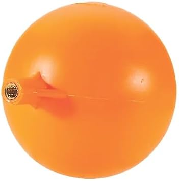 Round Ball Float 110MM, Plastic Construction, Brass Insert, 5/16" Connection, Suitable for WC Cisterns & Loft Tanks, 1 in Pack