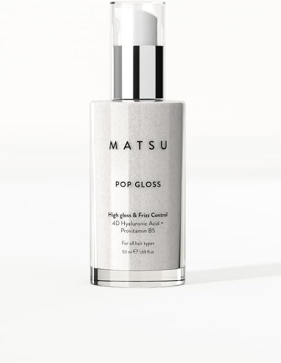 MATSU Pop Gloss 4D Hyaluronik Asit & Yeşil Havyar Işıltı Veren Saç Serumu Elektriklenme Karşıtı 50 ml