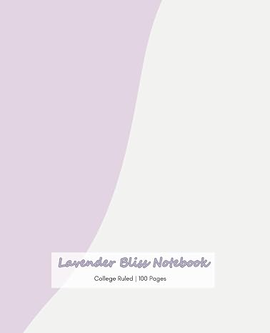 Lavender Bliss Notebook: Minimalist Purple-Toned Journal