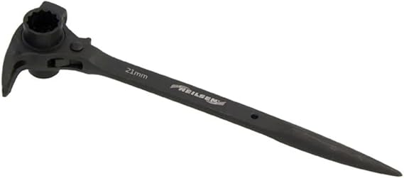 Neilsen 19mm & 21mm Ratchet Scaffolding Wrench 24 Tooth Chrome Vanadium