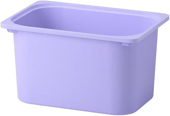 TROFAST Storage Boxes 42x30x23cm – Durable Plastic Organizer Bins for Toys, Clothes, Kids’ Room & Home Storage (PURPLE)