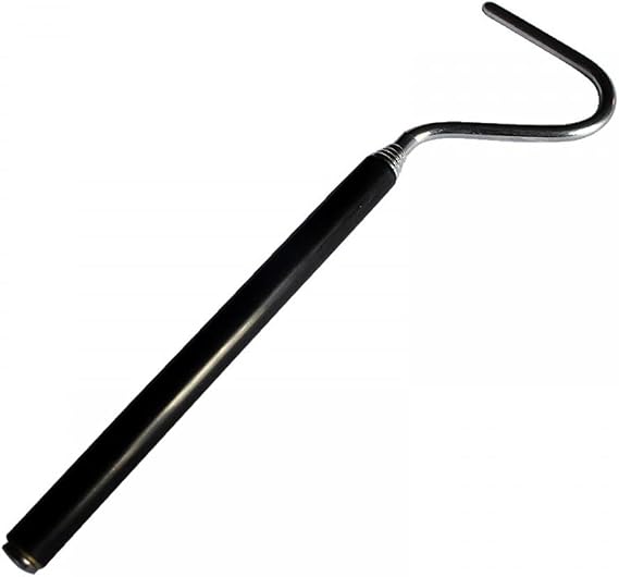 DONGKER Collapsible Snake Hook, 7.7-26" Stainless Steel Extensible Snake Catching Tool for Small Large Snake Catching Controlling Moving Up To 2 Pounds