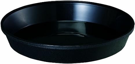 Yamato Plastic Saloon Flowerpot Pan, No. 6, Diameter 7.1 x Height 1.1 inches 180 x 29 mm, Black