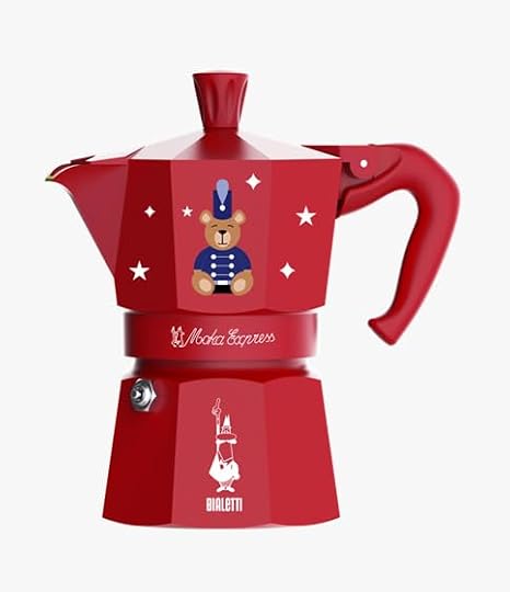 Bialetti Moka Express Christmas 2025 Red Coffee Maker 1 Cup Joyful Memories Special Edition 60 ml Aluminium