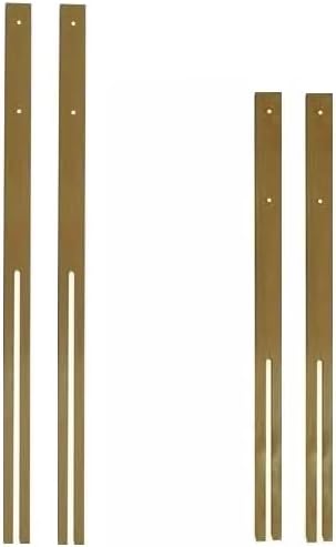 Universal Fit Pair Of Headboard Struts Wooden Headboard Legs For Divan Bed Headboard Support Multi Fit Slotted & Pre Drilled 76cm & 61cm (24" / 61cm Standard)