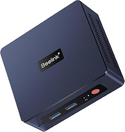 Beelink Mini PC SER3 3200U,AMD Ryzen3(up to 3.5GHz),8G DDR4 256G M.2 PCIE3.0X4 SSD,Light Gaming mini computer,LAN 1000M/Support Dual Screen Display/USB3.2 * 4/W-11 Pro