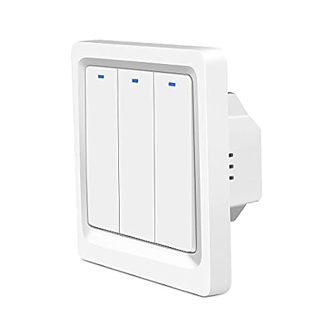 Homekit Smart Wall Switch Press Key Works with Apple Homekit iOS Siri Voice Control Timing EU Standard 10A (3 Keys)