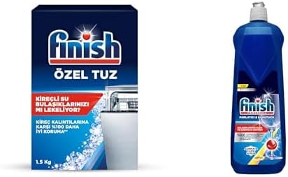 Finish Bulaşık Makinesi Tuzu (1 x 1500 g) ve Finish Bulaşık Makinesi Parlatıcı & Kurutucu Limonlu (1 x 800 ml)