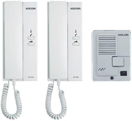KOCOM Audio Door Phone KDP-602AD - Intercom System with Twin Door Unlock Feature - Secure and Convenient Access Control for Home, Flat, Office