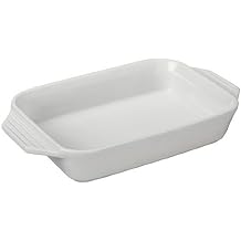 Le Creuset Stoneware Rectangular Dish, 3.15 qt. (12.5" x 8.25"), White