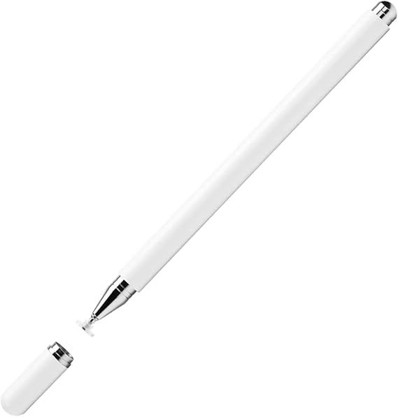Microcase Universal Telefon Tablet iPad Disk Uçlu Stylus Pen Dokunmatik Kalem - AL3461 Beyaz