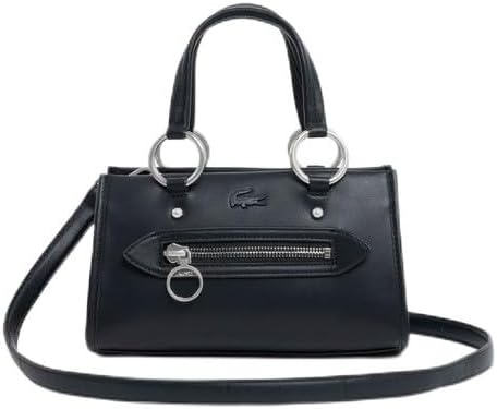Lacoste NF5230AQ Official Seris Small Top Handle Bag, Women's, Black
