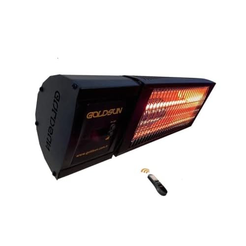 Goldsun Nova Plus 2000 W GSN20P Controlled and 5 Stage Black Color Infrared Heater