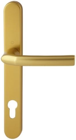 Hoppe Gold 'Birmingham' Pair Handle 92PZ or 92mm Sprung Lever UPVC Door Set, PVC PVCu Centre to centre fixings 122mm
