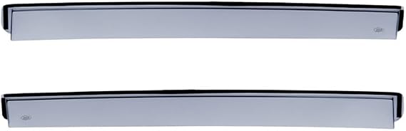 DGA Wind Deflectors (Rear) compatible with Peugeot 2008 I 2013-2019 (2-pieces), Grey