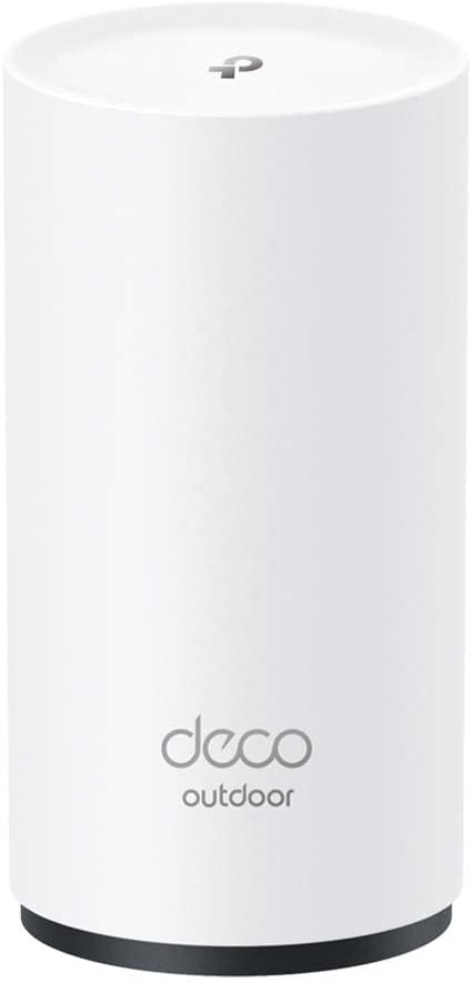 TP-Link Deco X50-Outdoor 1-Pack, AX3000 Mbps, IP65 Toza ve Suya Dayanıklılık, Dual-Band, Gigabit Bağlantı Noktaları, 230 m² 'ye Kadar Kapsama, HomeSheild, Dış Mekan/İç Mekan WiFi 6 Mesh Ünitesi