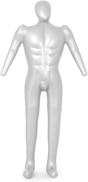 Inflatable Mannequin,Man Full Body Inflatable Mannequin Tailor Clothes Model Display Male 168cm Length