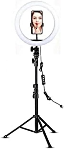 10"inch ring light Youtuber Tiktok Shooting Light Phone Holder Influencer Makeup Light 2.10 M