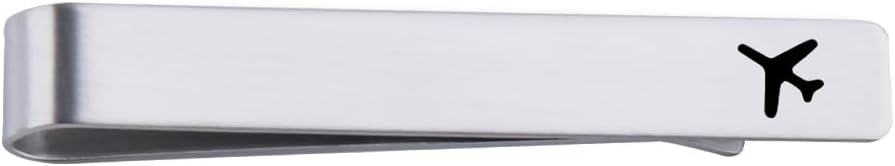 Airplane Tie Clip Aviation Gifts for Pilots Men Women Airplane Gifts for Son Daughter Chrismtas Birthday Gifts for Plane Lovers Best Friend Pilot Birthday Gift for Bestie Airplane Tie Pin Bar