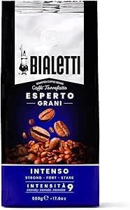 Bialetti Whole Coffee Beans, Italian Espresso Roast Coffee, Compatible with Bean to Cup & Espresso Machines – Rich Intenso flavour, Ideal for Coffee Lovers (3000g, Intenso)
