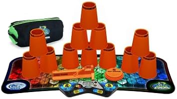 Speed Stacks | Sport Stacking Complete Set | Pro Series-Orange Crush | Holding Stem | G5 Timer and Voxel Glow Mat | WSSA Approved