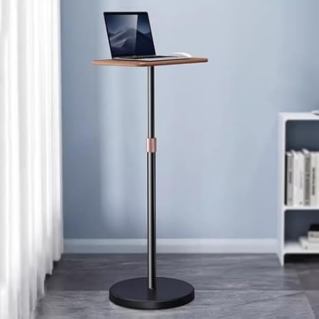 Ergonomic Adjustable Laptop Stand Portable Floor Standing Design for Home Office & Gaming Height Adjustable for Comfort & Productivity Perfect for Workspace Use