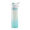 Sprey Su Şişesi, 650 ml BPA İçermeyen Sis Spreyi Fitness, Kamp, Açık Hava Sporları ve Spor Salonu İçin Sızdırmaz Şişe (Mavi)