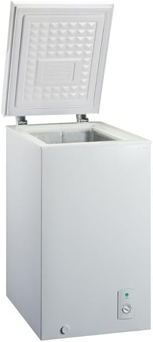 Infiniton CH-A78B Horizontal Freezer, 75L, Dual System, Energy Efficiency Class E, Temperature Control, White, Defrost, Low Noise (40 dB) [Energy Class F]