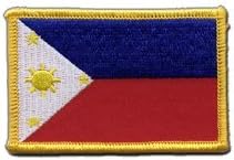 Philippines Flag embroidered Iron-On Patch