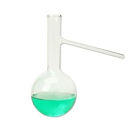 Lab Instruments Equipment 1pcs 150/250/500ml Glass Distillation Flask Round Bottom With Side Lab Flask(100ml)