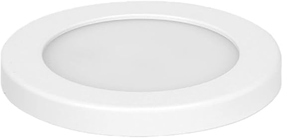 2Pcs Mini LED Downlight Surface Mounted DC 12V 3W 5W 7W Round Panel Spot Light Ultra Thin Indoor Lighting Home Kitchen Cabinet Lamp(White,WARM WHITE 3000K_3W)