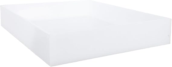 Polypropylene Lab Containment Tray White 11.8x9.8x2 Inch