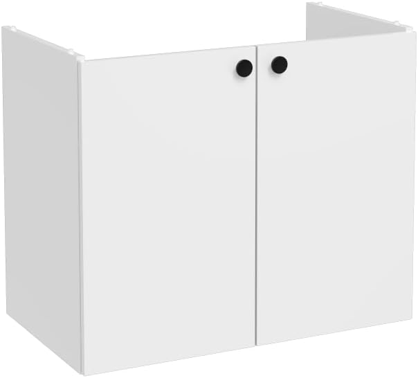 VitrA Shift T20 81000 Sink Cabinet with Lid, Bright White, 80 cm