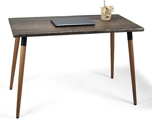 Doğal Ağaç Masif Kütük Masa Ahşap Çalışma Masası Ofis Masası 60cm X 120cm (Ağaç Ayak)