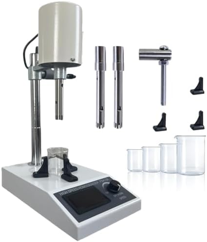 Lab Emulsifying Homogenizer, High Speed Homogenizer Lab Dispersion Mixer, Digital Display Speed Adjustable 8000~22000RPM, Lab Cosmetics Homogenizer for Liquid Lotion Cream