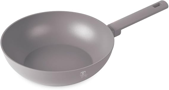 BERLINGERHAUS Pan with Titanium Coating and Lid, 28 cm, Taupe Collection, Robust, Versatile and Stylish