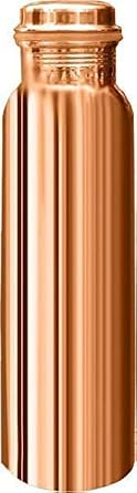 Pure Copper Water Bottle Ayurvedic Copper Container for Sports, Fitness, Yoga, Natural Health, 1000ml 32oz Leak Proof, Joint Free Pack of 1