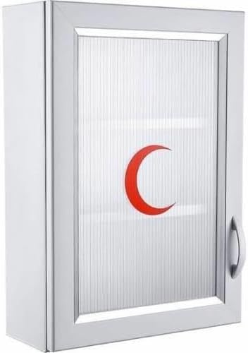Ecza Dolabı Kapaklı PVC İlk Yardım Dolabı 50x35x16 CM 159