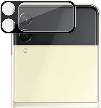 For Samsung Galaxy Z Flip 3 5G 3D Tempered Glass Camera Lens Screen Protector, 2 in 1 3D Camera Lens Full Cover Glass Protector, HD Bubble-Free Anti-Fingerprint Camera Lens Protector