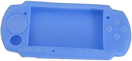 Replacement Soft Rubber Silicone Full Housing Shell Cover Case Skin for PSP 2000 3000 (Blue)