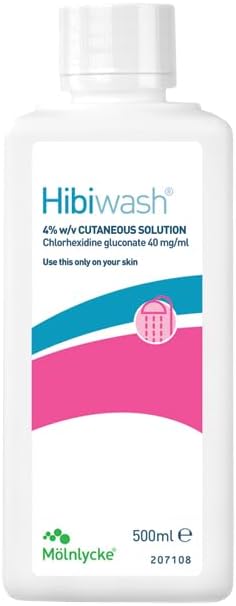 3 X HiBiSCRUB Antimicrobal Skin Cleanser 500ml x 2 Pack