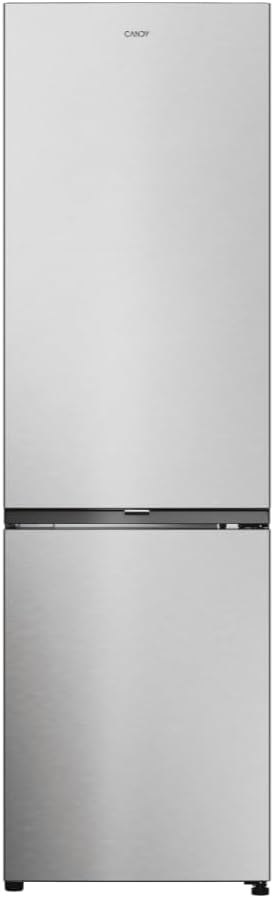CANDY City Fresco 300 CNCQ2T518EX, Combi Refrigerator, 280L, Width 55 cm, Height 182 cm, Total No Frost Circle+, Greenery Drawer, Digital Internal Control, LED Lighting, Reversible Door, 37DB, Stainless Steel [Energy Class E]