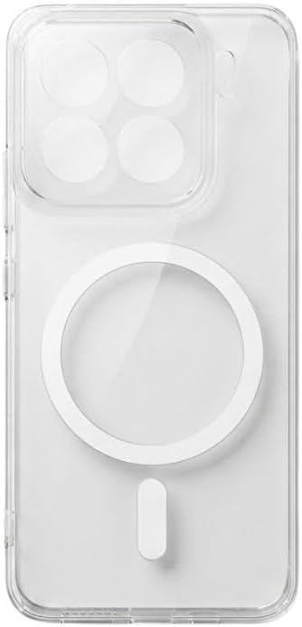 CONSTRAIN - Xiaomi 15 ile uyumlu Mi MagSafe ile uyumlu Şeffaf Mika Sert Kılıf Darbe Korumalı Sararmaya Dirençli - Beyaz