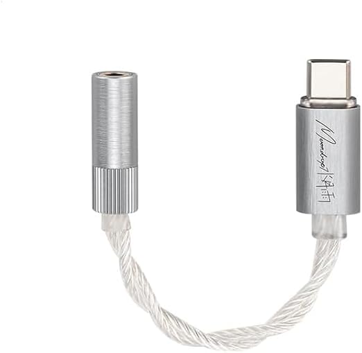 Moondrop ECHO-A 32Bit/384kHz Portable DAC/AMP w/Mic (3.5mm) Taşınabilir, Mobil Yüksek Performans DAC/AMP 3.5mm TRRS çıkışlı USB-C Ses Kartı MAC, PC, Akıllı telefonlar