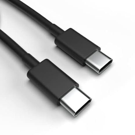 USB-C Charging Cable for Motorola Moto Edge 40 Black 2 m Mobile Phone Fast Charging Cable Data Cable
